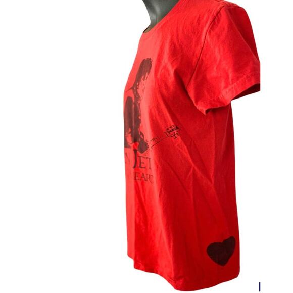 Joan Jett and the Blackhearts red tee American apparel t-shirt size med slim fit - Picture 2 of 6